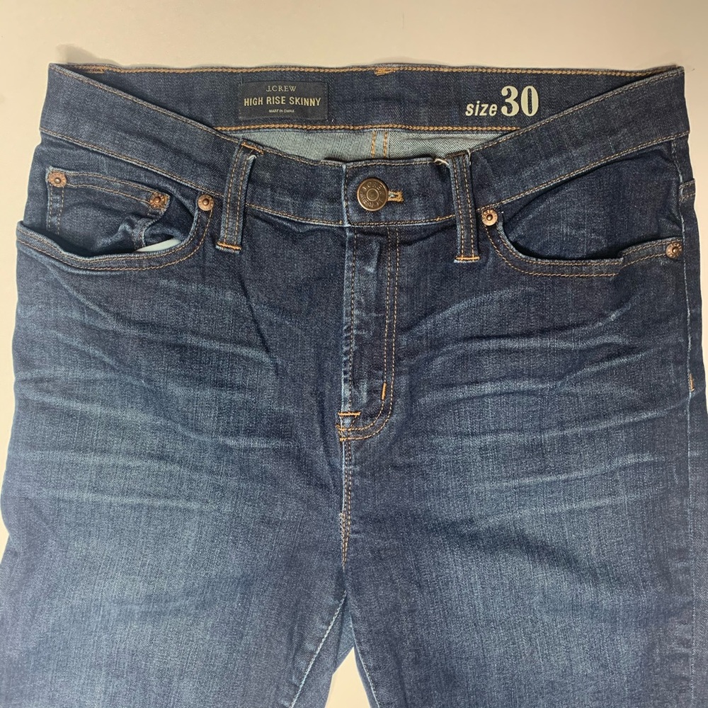 J.Crew high rise skinny jeans